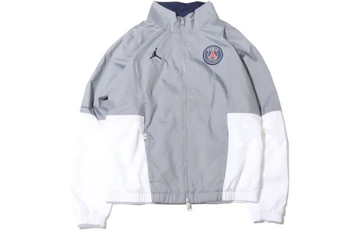 Jordan Jordan X PSG Jackets Men's Gray Stand Collar Moderate Other