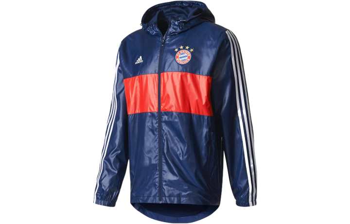 Adidas Adidas Jackets Men's Blue Hooded Moderate Straight Fit