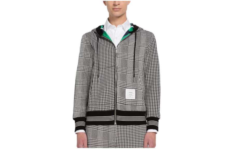 THOM BROWNE THOM BROWNE Jackets Men's Black/White Hooded Moderate Other