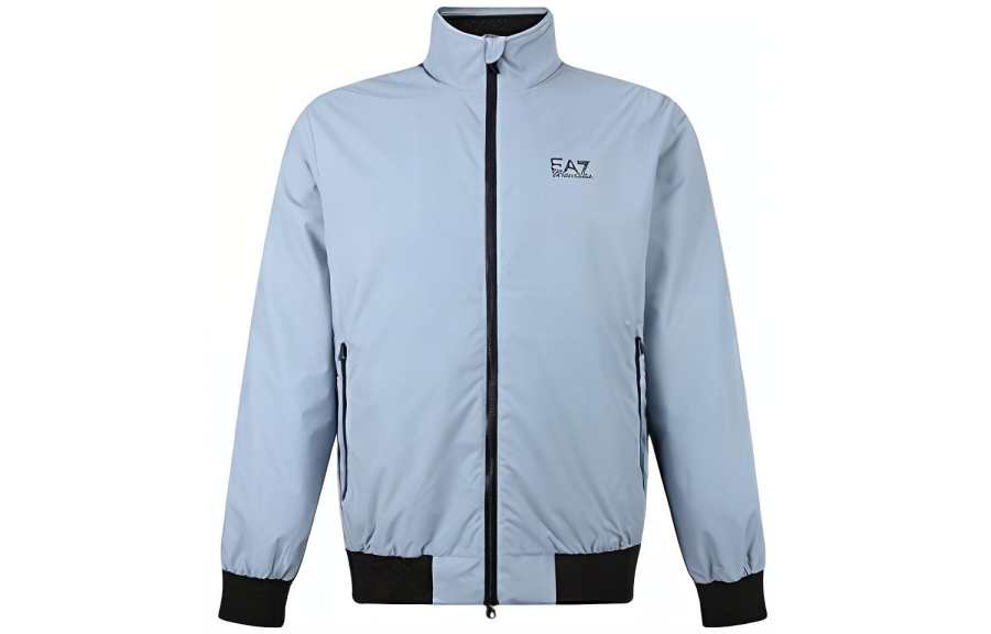 EMPORIO ARMANI EA7 FW22 Jackets & Coats Men's Blue Gray