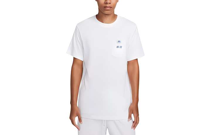 Nike Nike T Shirts Men's White Crew Neck Moderate Straight Fit