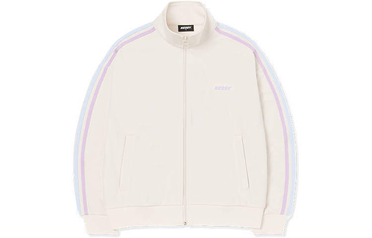 Nerdy Nerdy Jackets Unisex Cream Stand Collar Moderate Other