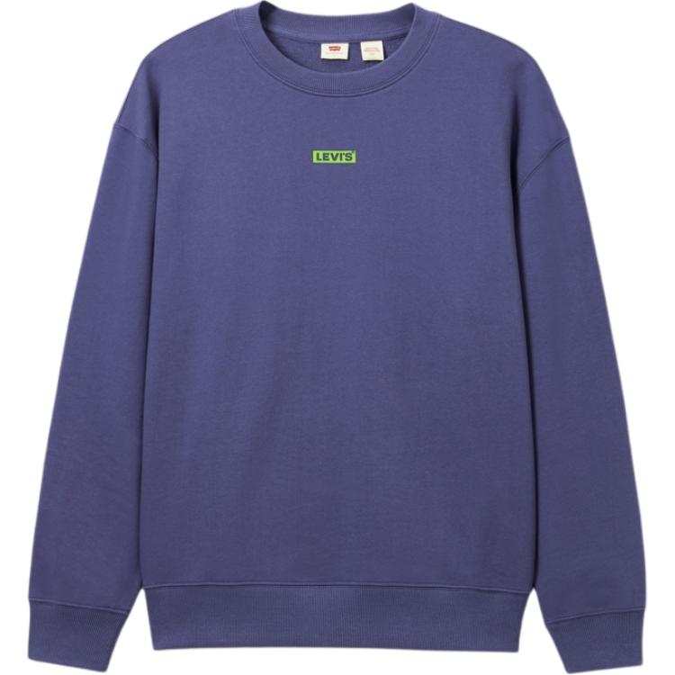 Levis Levis Sweatshirts Men's Purple Crew Neck Moderate Regular