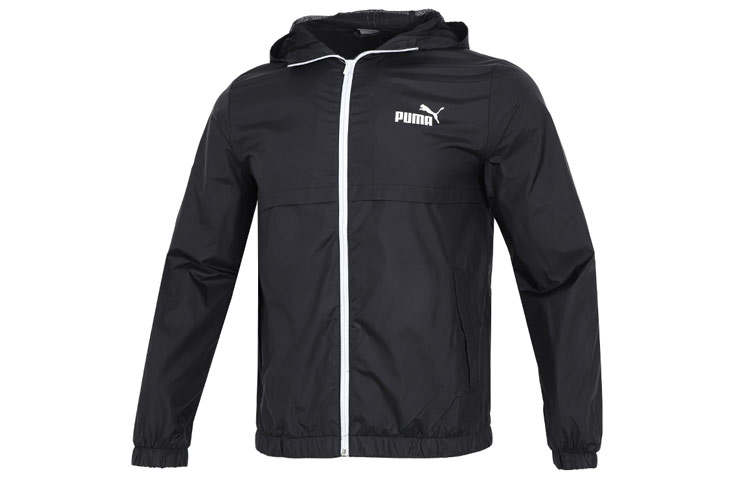 PUMA RUN Cloudspun Marathon Jackets Men's Black Hooded Non Detachable Moderate Other