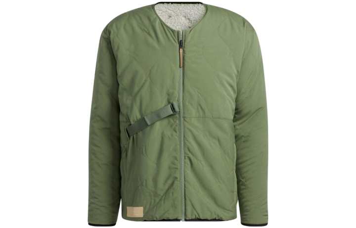 Adidas Adidas Jackets Men's Green Crew Neck Thickened Other