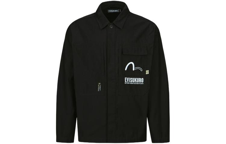 EVISU EVISU Jacket Spring Fall Men's Black