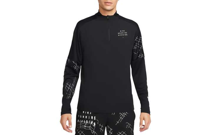 Nike Nike T Shirts Men's Black Turtleneck Moderate Straight Fit