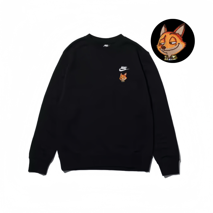 Nike Nike Sweatshirts Unisex Black Crew Neck Moderate Regular