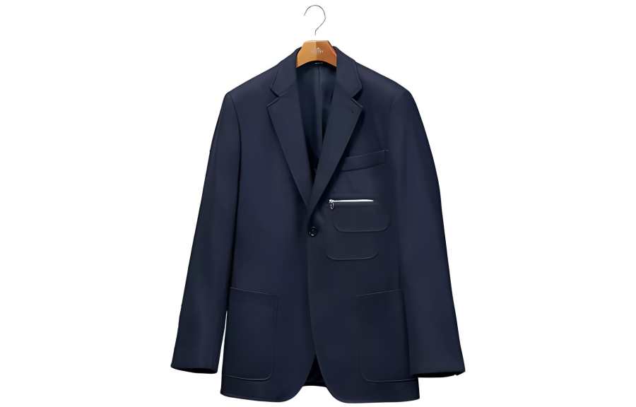 HERMES HERMES Jackets & Coats Men's Marine Blue