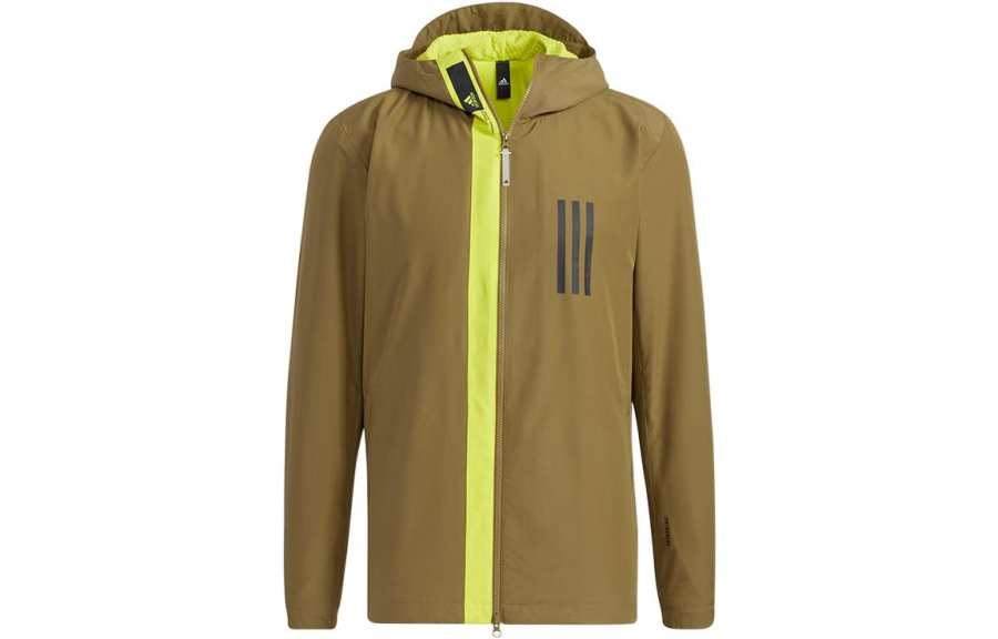 Adidas Adidas Jackets Men's Olive Hooded Thickened Other