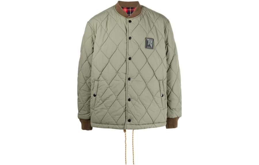 DIESEL DIESEL Jackets Men's Green Stand Collar Moderate Other