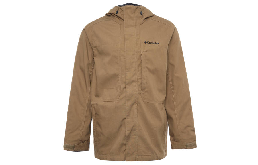 Columbia Jackets Men's Khaki Hooded Moderate Other