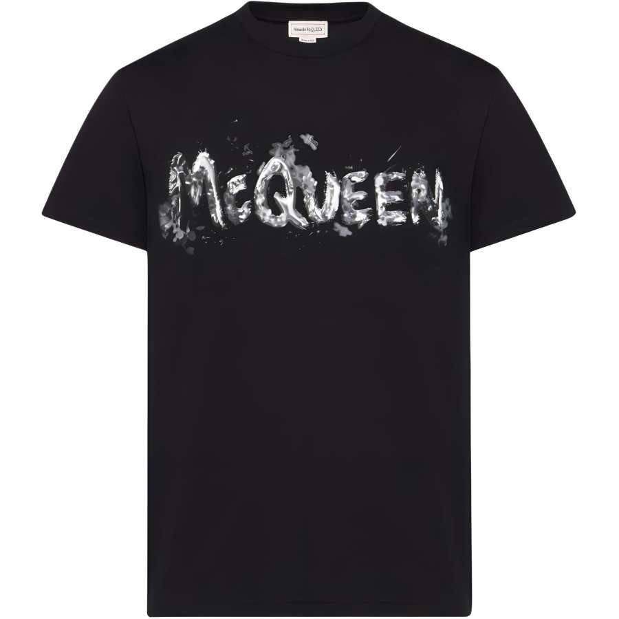 Alexander McQueen Logo Printed Crewneck T Shirt