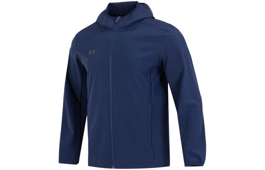 Under Armour Jackets Men's Blue Hooded Non Detachable Thickened