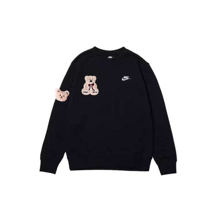 Nike Nike Sweatshirts Men's Black Crew Neck Moderate Regular