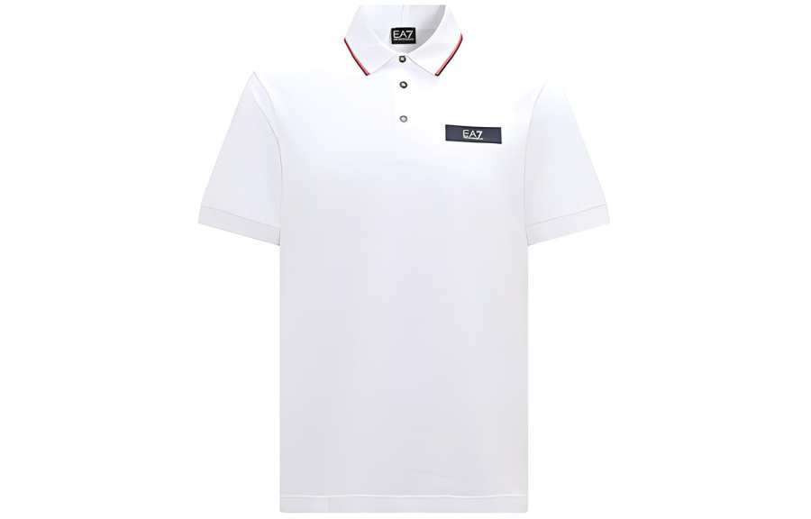 EMPORIO ARMANI EA7 SS23 Polo Shirt Men's White