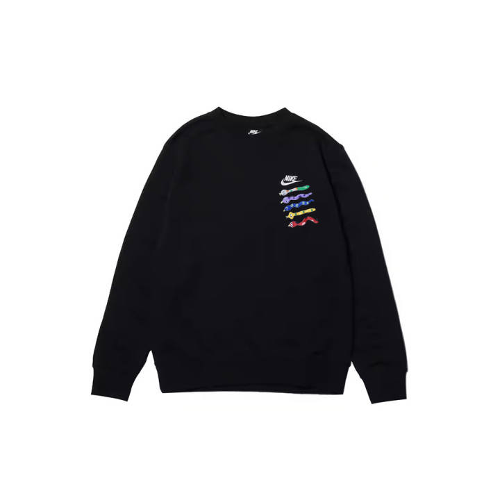 Nike Nike Sweatshirts Men's Black Crew Neck Moderate Regular