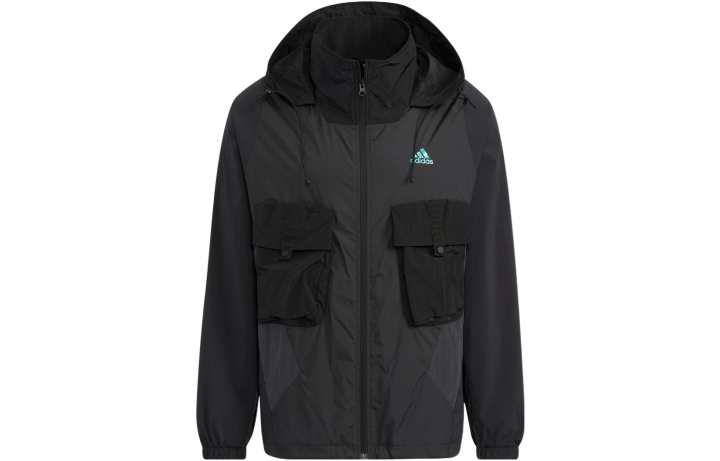 Adidas Adidas Jackets Men's Black Hooded Moderate Other
