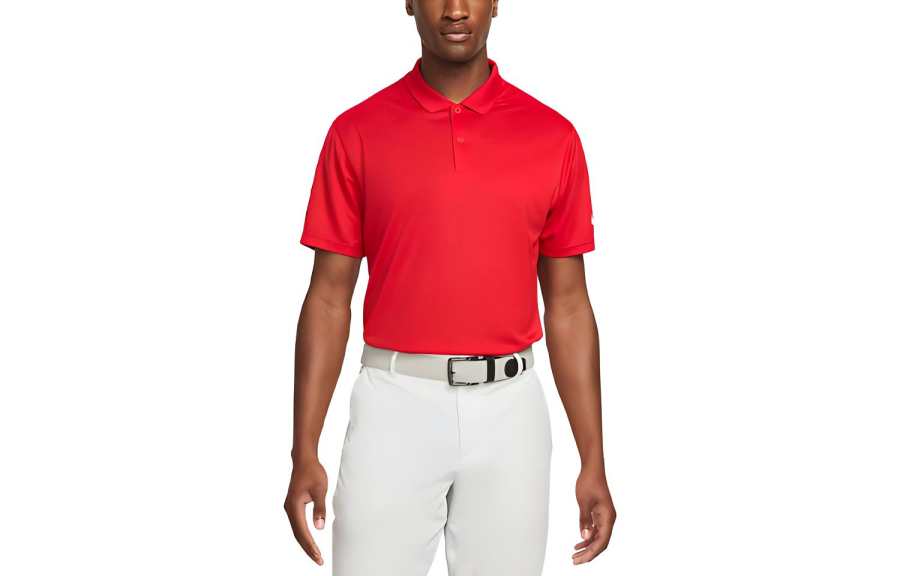 Nike Nike Polo Shirts Men's University Red Polo Collar Moderate Straight Fit