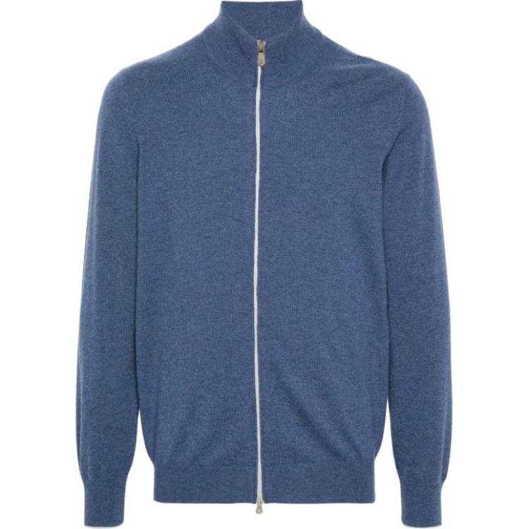 Brunello Cucinelli zip-up cashmere jumper