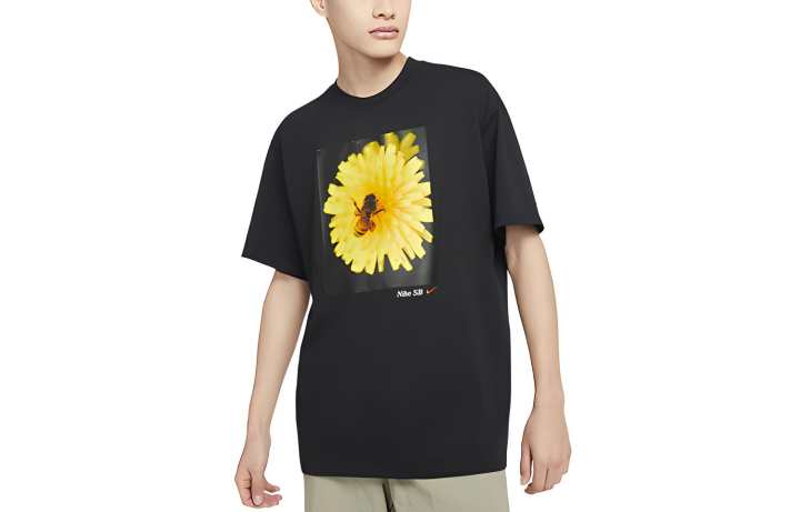 Nike Nike T Shirts Men's Black Crew Neck Moderate