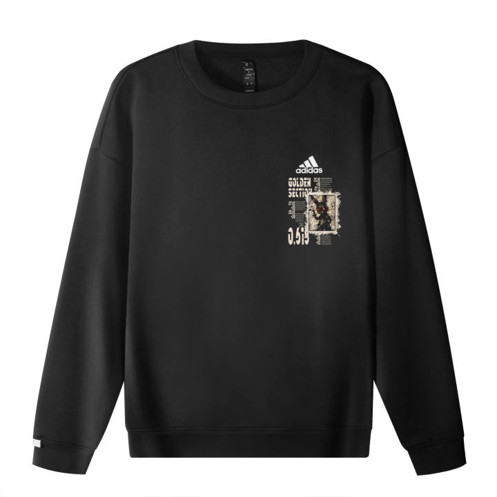 Adidas Adidas Sweatshirts Unisex Black Crew Neck Moderate Regular