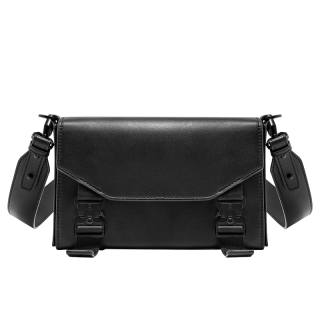 GUDI Cowhide Leather Material Fashion Niche Commute Shoulder Bag For Women's Regular Unisex Black