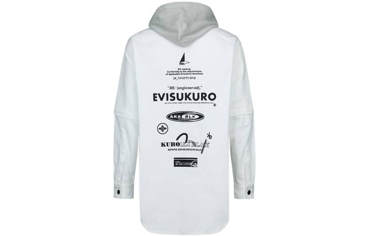 EVISU EVISU Jackets Men's White Hooded Moderate Other