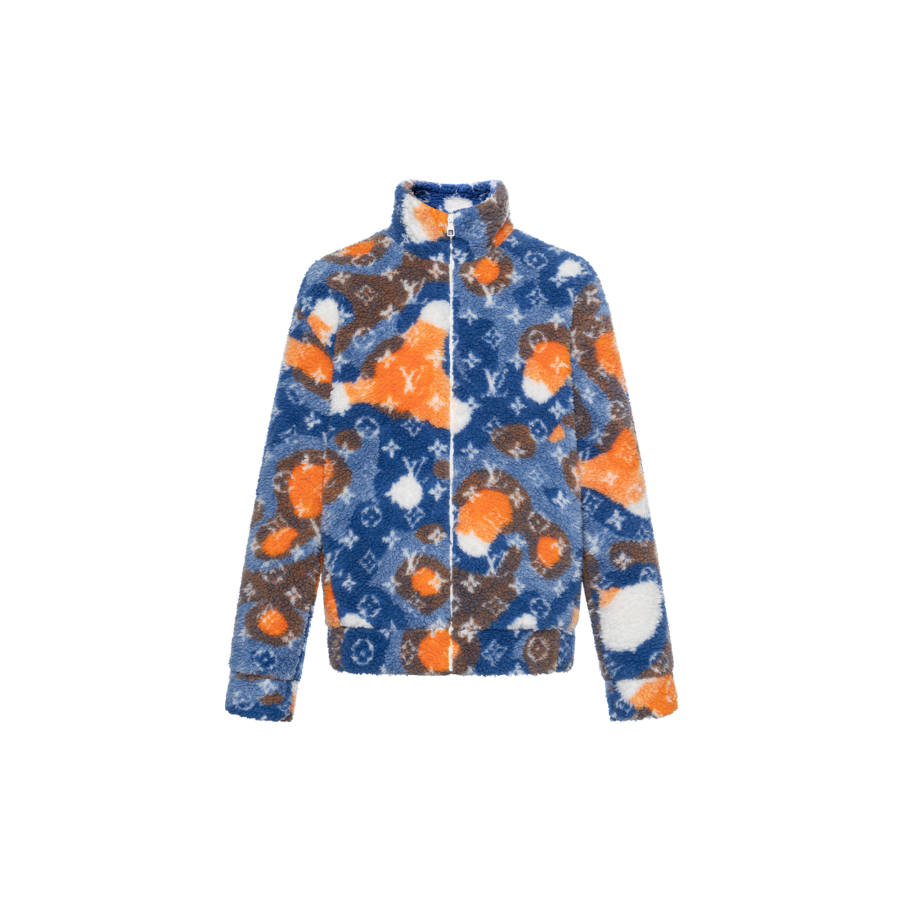LOUIS VUITTON Louis Vuitton 2010s Monogram-pattern fleece jacket