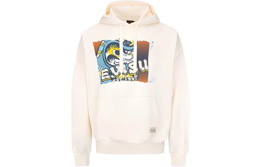 EVISU EVISU Sweatshirts Men's Ecru Hooded Moderate Other