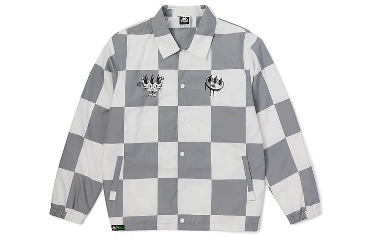 Kappa Jackets Unisex Korean White 012 Lapel Moderate Other