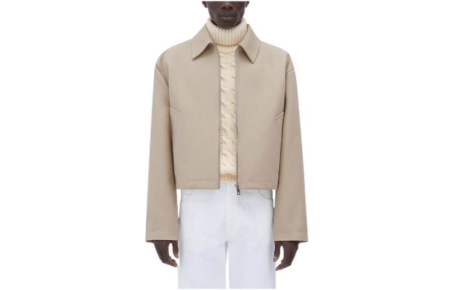 Bottega Veneta FW22 Jacket Men's Beige Brown