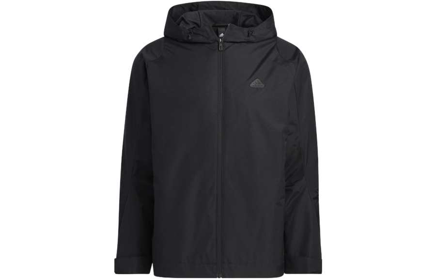 Adidas Adidas Jackets Men's Black Hooded Non Detachable Moderate