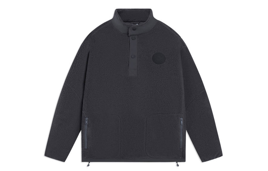 Li-Ning Li Ning Sports Life Collection Jackets Unisex Haze Gray Stand Collar Thickened Other
