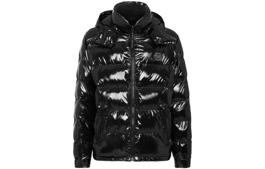 PHILIPP PLEIN Philipp Plein high-shine padded jacket