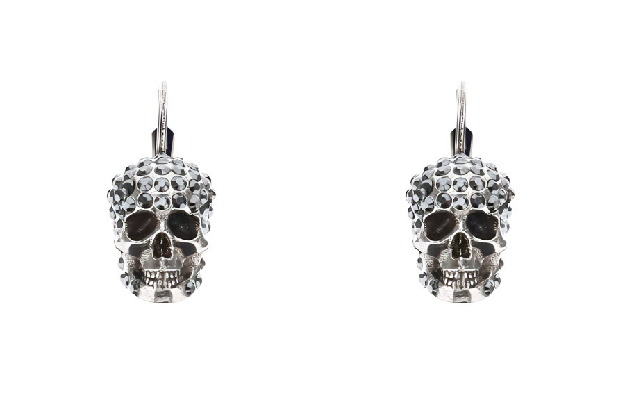 Alexander McQueen Alexander McQueen Skull Embellished Drop Earrings