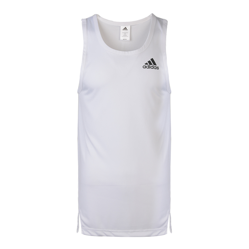 Adidas Adidas Tank Tops Men's White Crew Neck Moderate Other