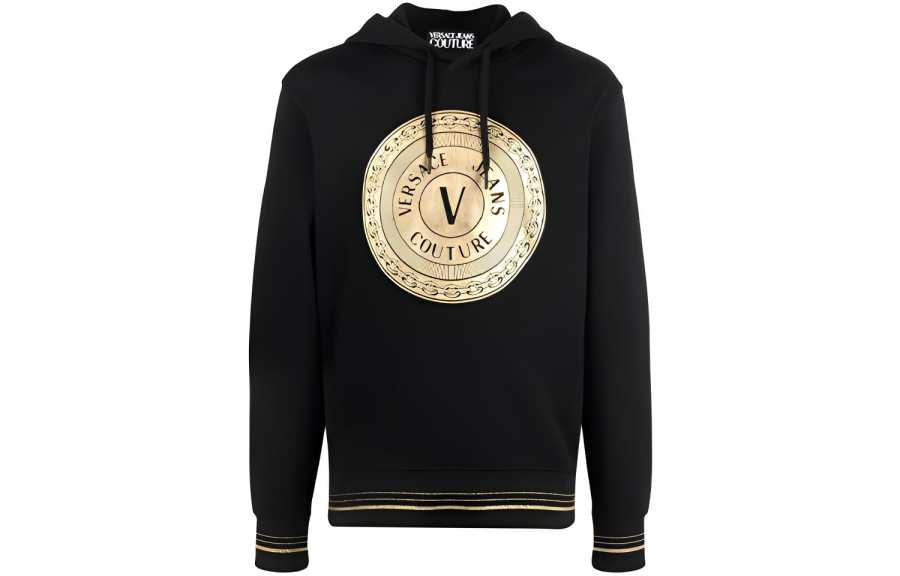 VERSACE JEANS COUTURE Patterned Print Sweatshirt Men's Black
