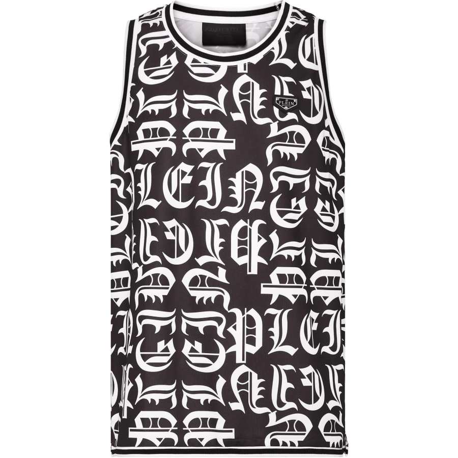 Philipp Plein Gothic Plein jersey tank top