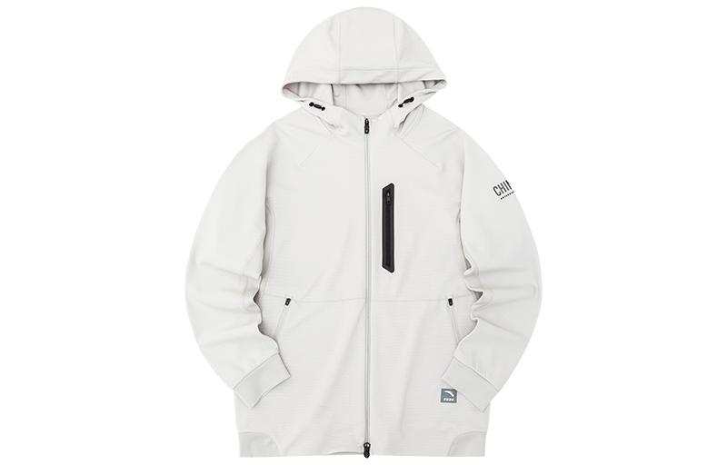 ANTA Jackets Men's Gray Hooded Moderate Other