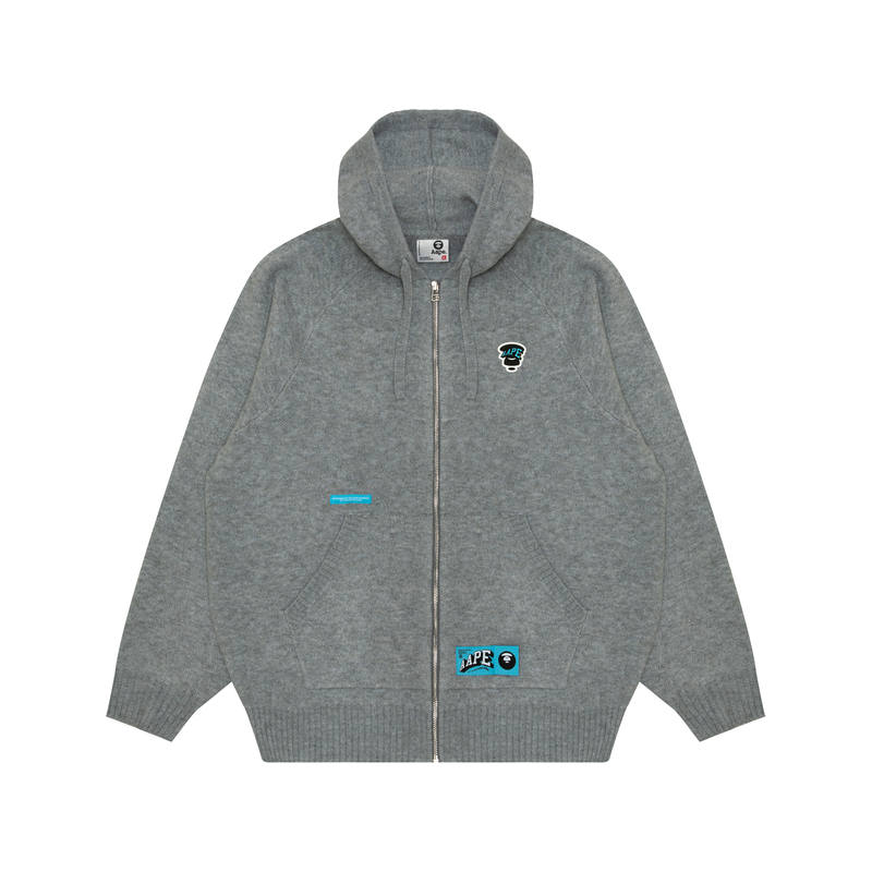 Aape By *A Bathing APE® Moonface logo Zip up Cardigan