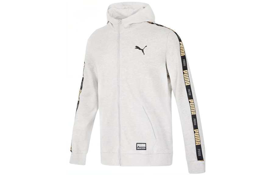 PUMA Jackets Unisex Gray Hooded Non Detachable Moderate