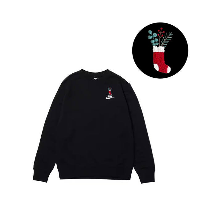 Nike Nike Sweatshirts Men's Black Crew Neck Moderate Regular
