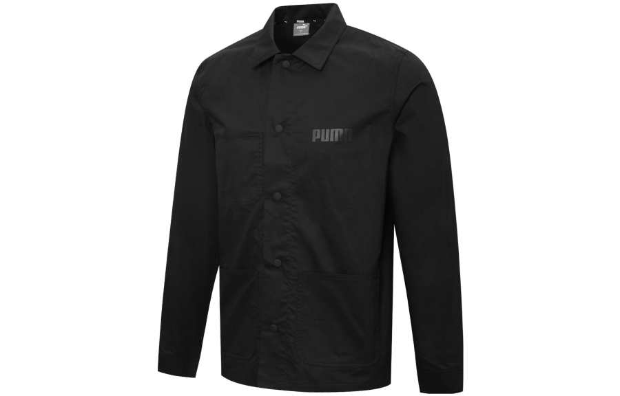 PUMA PUMA Jackets Men's Black Lapel Moderate Other