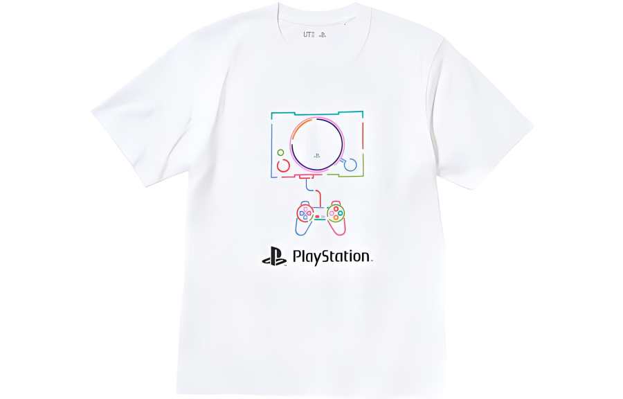 UNIQLO T Shirts Unisex White Crew Neck Moderate Straight Fit