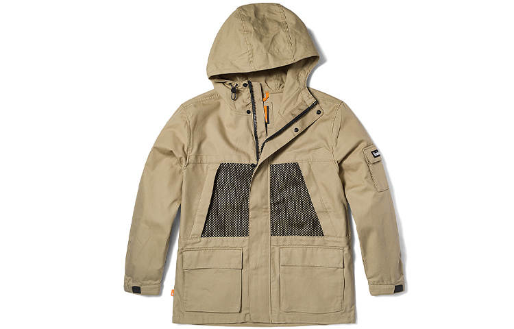 Timberland Jackets Men's Liquorice Yellow Hooded Moderate Workwear