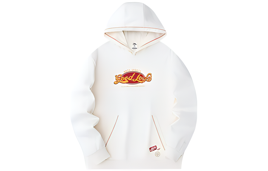 Anta Year Of The Dragon Collection Sweatshirt Unisex Duck Down White