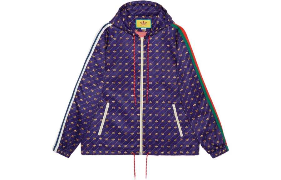 GUCCI X Adidas Trefoil Print Jacket