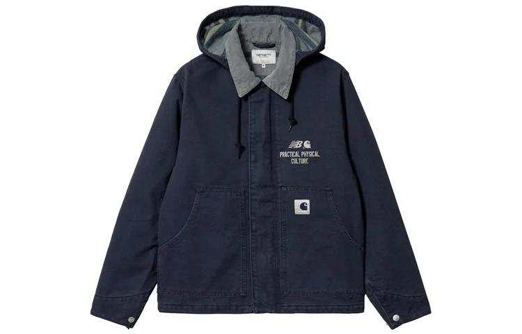 New Balance New Balance X Carhartt WIP X Carhartt WIP Jackets Men's Dark Blue Hooded Thickened Other