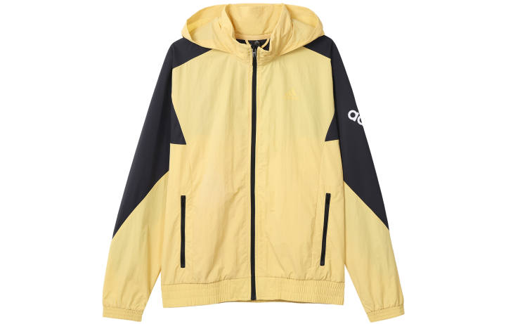 Adidas Adidas Jackets Men's Yellow Black Hooded Moderate Other